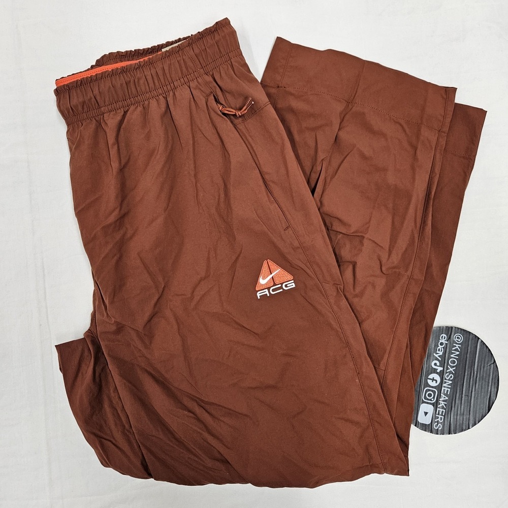 Nike ACG Black Iguana Pants Orange HJ2891-245 Men's Size Medium MISSING LINER